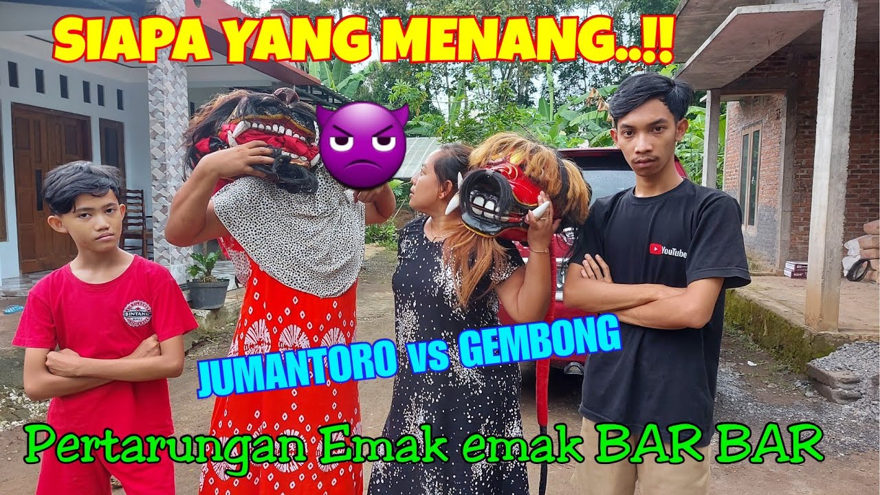 Pertarungan emak emak bar bar || JUMANTORO vs GEMBONG