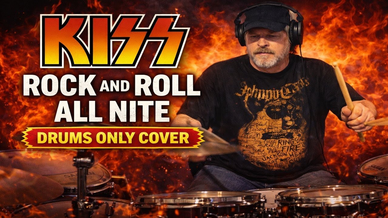 KISS – “Rock and Roll All Nite” | Drum-Only Cover (No Music)