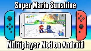 Super Mario Sunshine Multiplayer Mod on Android with Joycons | Dolphin Emulator screenshot 1