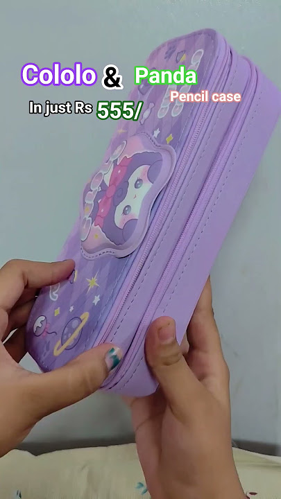 cololo and Panda pencil case마음에 드실 거예요. 💫 제 채널을 구독하세요...💚💜