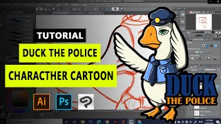 STEP BY STEP : create characters mascot, animal cartoon logo