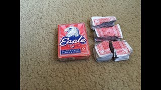 порвал карты ripping deck of cards Eagle on pieces