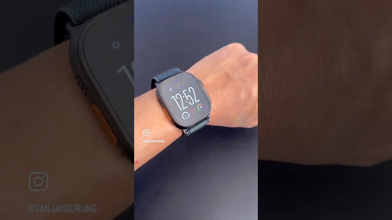 Unboxing Apple Watch Ultra 2 Black Titanium with Dark Green Alpine Loop 