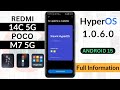 Poco M7 5G/14C 5G HyperOS 1.0.6.0 [ May Update ] 10+ Feature | Download link | M7 5G/14C New Update