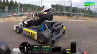 First time driving a 2-shifter kart (DD2 Rotax Max) - Outdoor Karting Genk (BE) - 2019/07/13 Stint#2