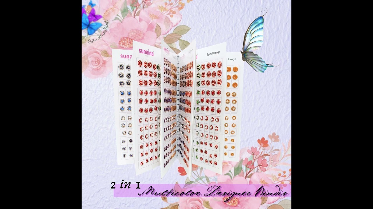 Sunaina Bindis Collection || designer Bindi|| Round Bindi|| Latest Bindi Design|| Multicolor Bindi.