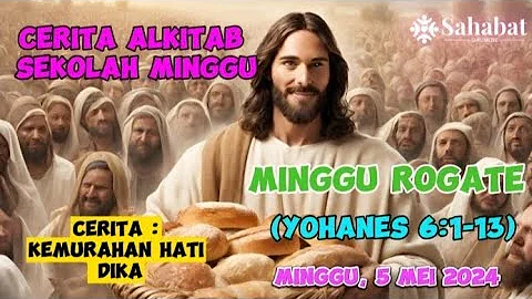 CERITA ALKITAB SEKOLAH MINGGU - MINGGU ROGATE - YOHANES 6:1-13 (MINGGU, 5 MEI 2024)