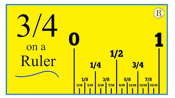 How to Find 3/4 on a Ruler or Tape Measure