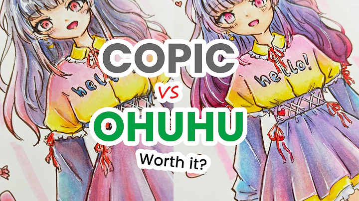 Copic vs Ohuhu Alcohol Markers Review - Which Is More Worth It? #ohuhuplus #ohuhumarkers #ohuhu