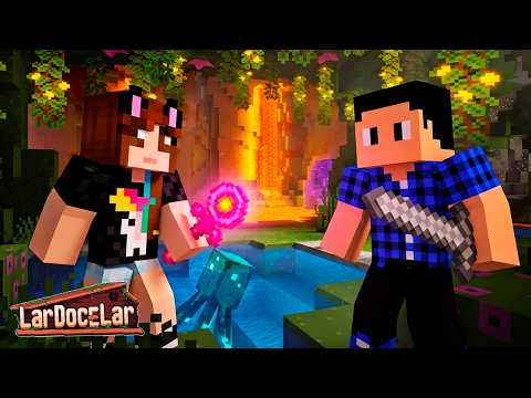 EXPLORING OUR FIRST CAVE | Minecraft Home Sweet Home