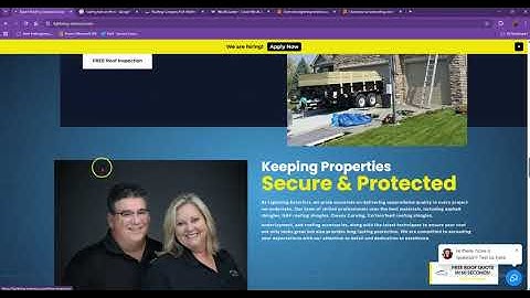 Website Analysis Video for Lightning Exteriors