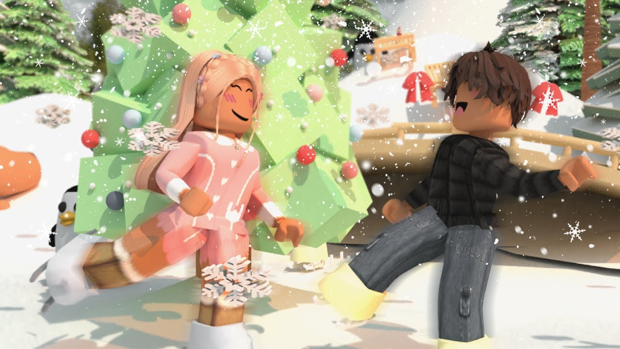 Family ICE SKATING Day ⛸️ Roblox Bloxburg Family Roleplay w/voices