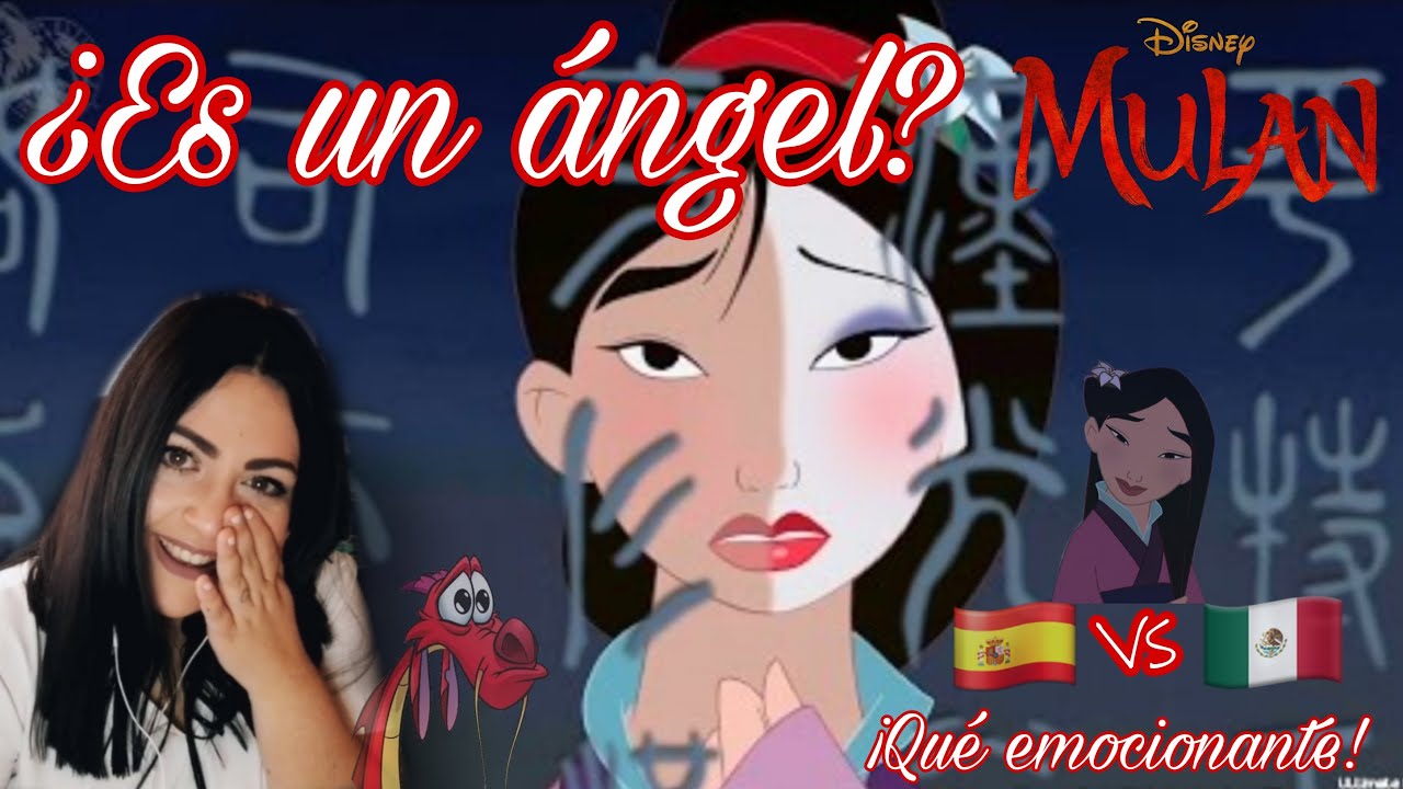 Española reaccionando a REFLEJOS / MI REFLEJO de MULÁN | doblaje LATINO VS CASTELLANO 