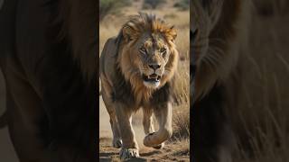 Lion chasing the Dear #birds #nature #wildlife #ai #animalnames #animals #aibirds #cutebirds