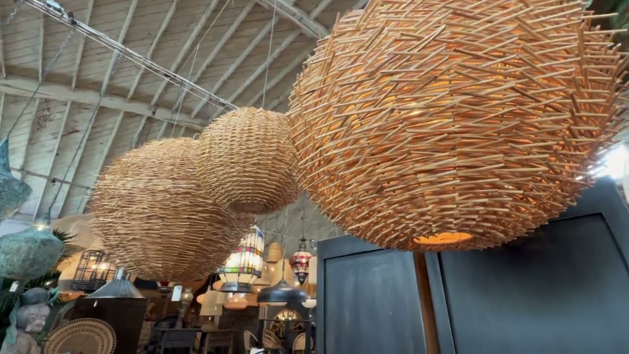 Bird Nest Rattan Globe Lanterns at Design MIX 🪺