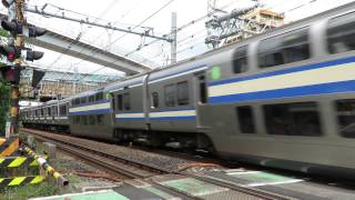 E217系 E259系N'EX 横浜環状北線工事新子安鉄道交差部