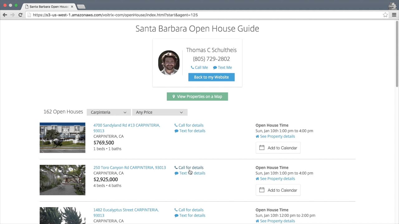 Open Houses in Santa Barbara
