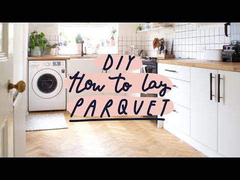 How To Lay a Parquet | Solid Oak Herringbone Floor | DIY