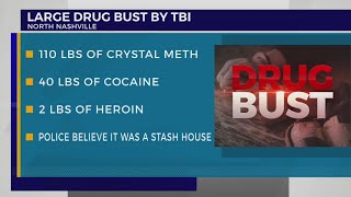 100+ pounds of crystal meth, 40 pounds of cocaine seized from Nashville home