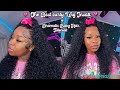 THE BEST PRE PLUCKED CURLY FRONTAL WIG MELTED LACE + DRAMATIC BABY HAIR TUTORIAL |Ft. ASTERIA HAIR