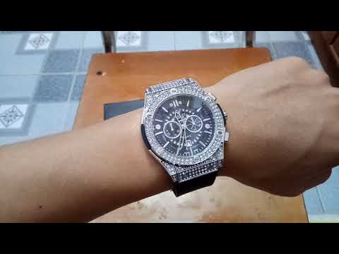 Video Chu Tài Nam| bóc hộp đồng hồ hublot bạc đính đá tại... - youtube