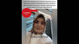 Ankara’da, Kentpark adlı alışveriş merkezini ziyaret eden içerik üreticisi Psikolog Tuba Kılıç