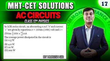 AC Circuit MHT-CET 2025 PYQ