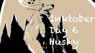 Inktober Day 6 Husky
