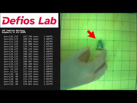 【Demo】RaspberryPi zero Template matching