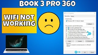 Book 3 pro 360 Wifi Not Working || Wifi Connection Problem Fix Windows