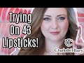 MY HUGE CHARLOTTE TILBURY Lipstick Collection! / Trying On ALL 43 OF MY CHARLOTTE TILBURY LIPSTICKS