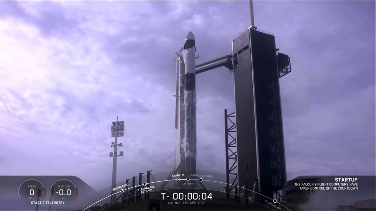 SpaceX rocket blow up during abort test YouTube