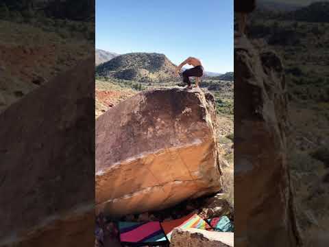 Beta Video for climb Nut Dragger v7, Red Rock