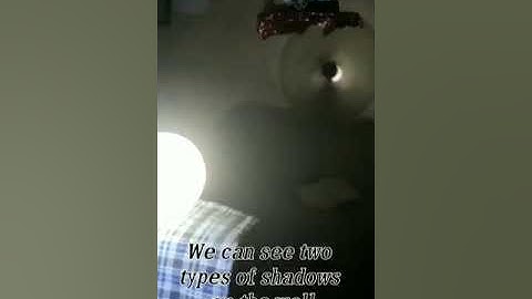 Shadow formed by extended source #7th #science