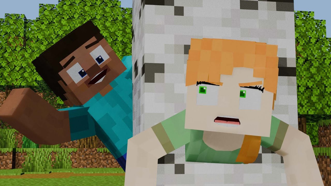 Alex is stuck ! /Minecraft animation - YouTube