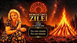 Focuri Focuri 🔥 VINERI 21 AUGUST 2026 ☯️ HOROSCOPUL ZILEI ACVARIA