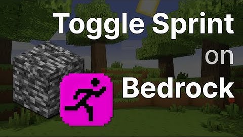 Toggle Sprint for Minecraft Bedrock (no mods)