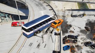 30 Minutes of GTA 5 NPCs driving off an overpass
