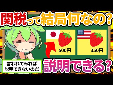 関税とは？初心者にわかりやすく解説【ずんだもん解説】