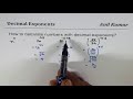 How to calculate simple Numbers with Decimal Exponents