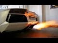 Lamborghini aventador by edo competition shooting epic flames