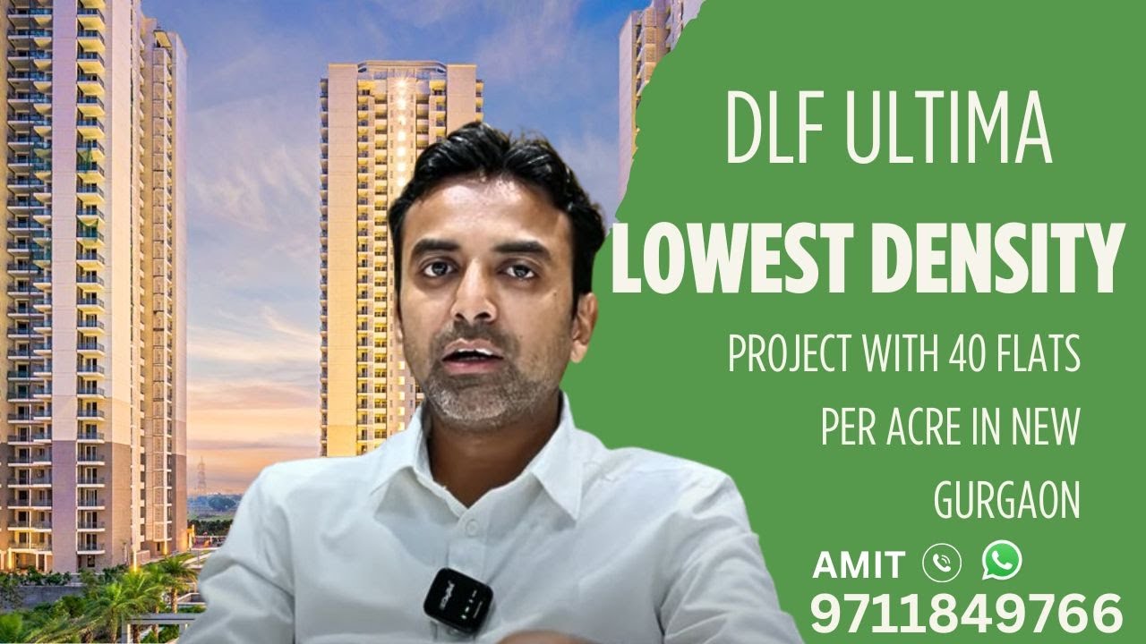 Lowest Density Project with 40 Flats per acre in New Gurgaon, Dlf Ultima Sec 81 #readytomove #dlf