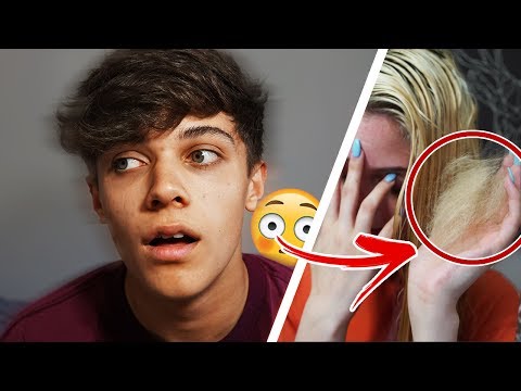 DYEING MY GIRLFRIEND'S HAIR PINK!  *IT FELL OUT!* - DYEING MY GIRLFRIEND'S HAIR PINK!  *IT FELL OUT!*
