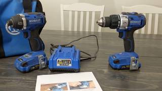 Kobalt 2-tool combo kit 1/2 drill and 1/4 impact