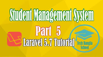 Student Management System - Laravel 5.7 Department Edit Delete Part 5 -Project by Tech Bangla School