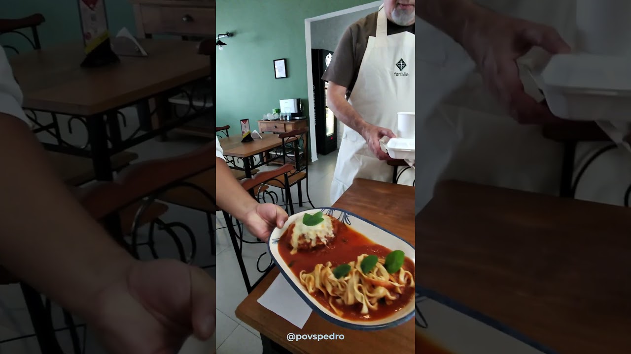 Melhor polpetone de carne que eu já comi! #pov #oakleymeta #restaurante #comida #capcut