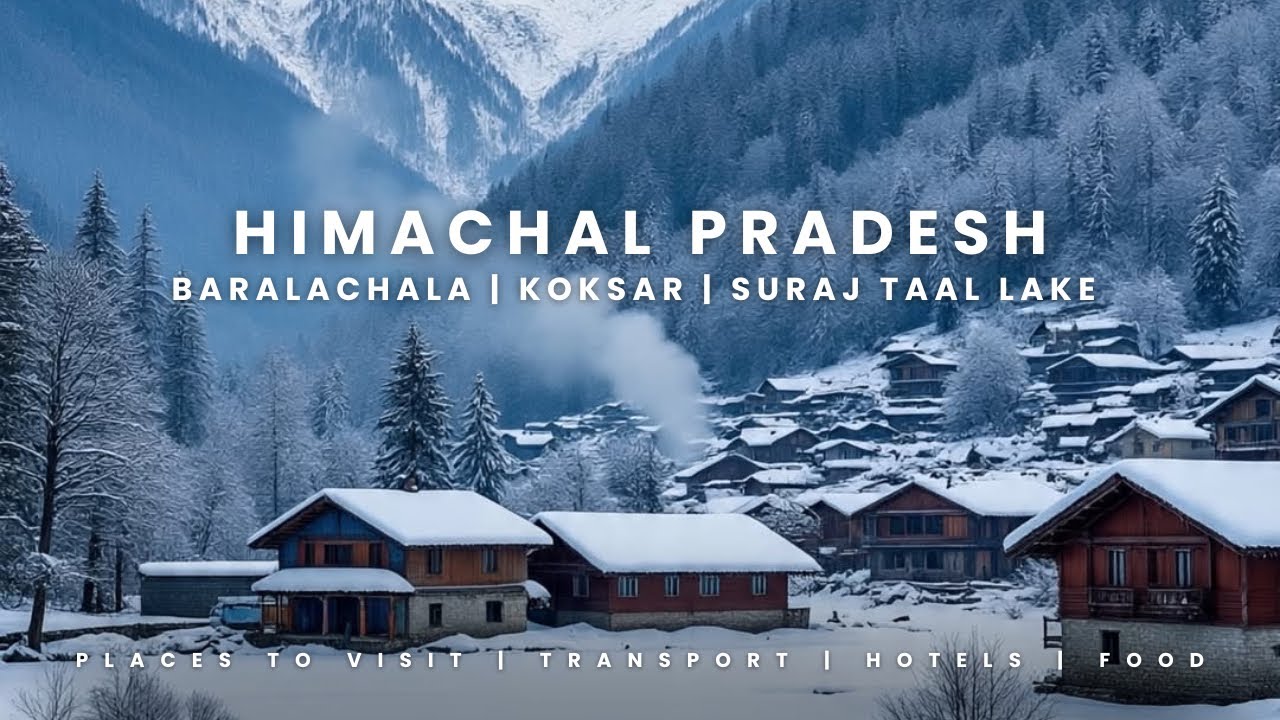 Himachal Pradesh in winter | Baralachala Pass | Koksar Village | Atal Tunnel | Lahaul Valley 