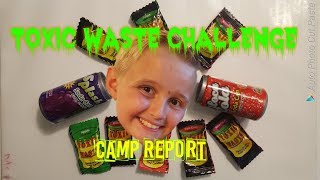 Toxic Waste Challenge and Camp report Vlog - Cubscout Eric