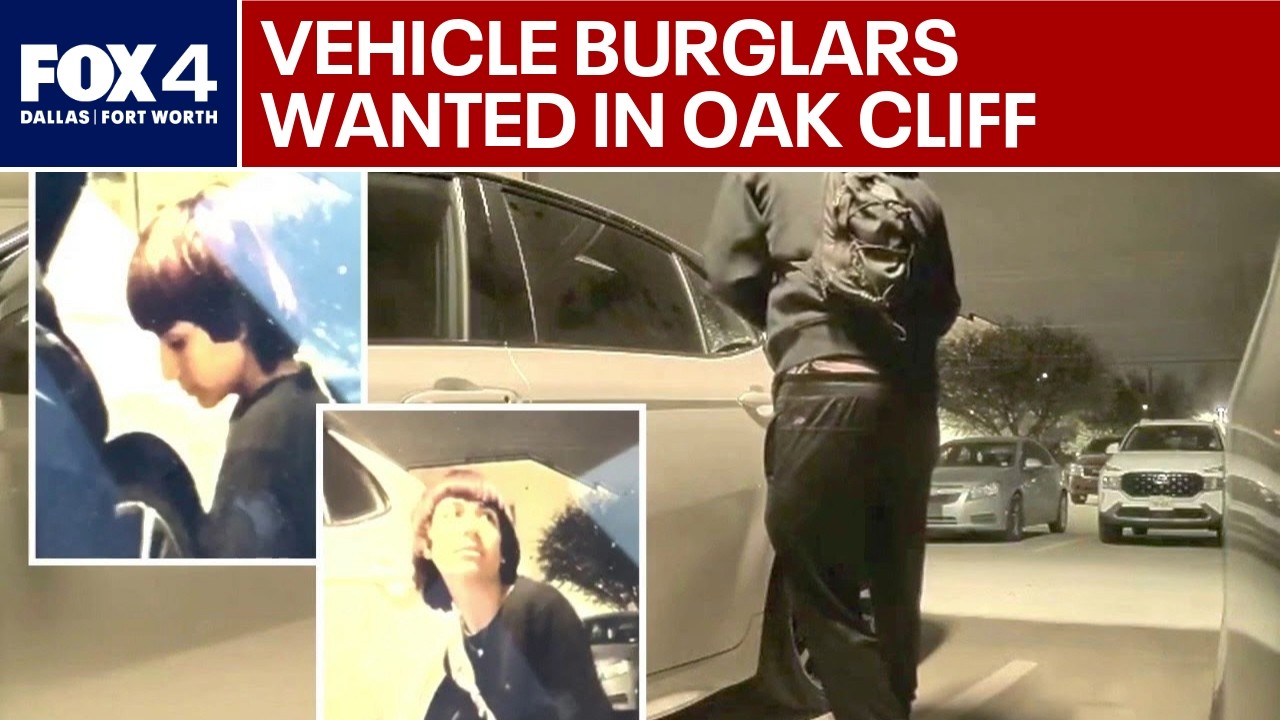 Trackdown: Police seek Oak Cliff vehicle burglars
