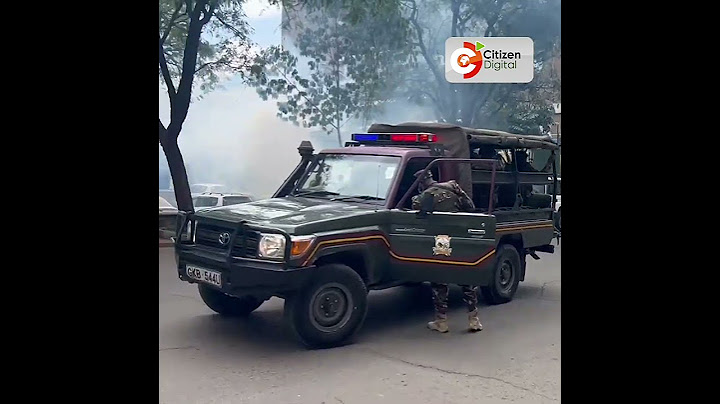 Police use teargas to disperse protesters gathering in Nairobi CBD